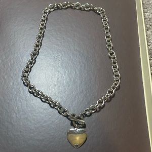 Lia Sophia SHEILA DALE Silver Heart Pendant Necklace